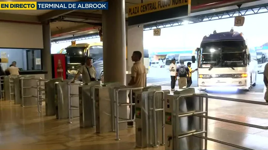 Terminal de Albrook registró poco movimiento la mañana del martes