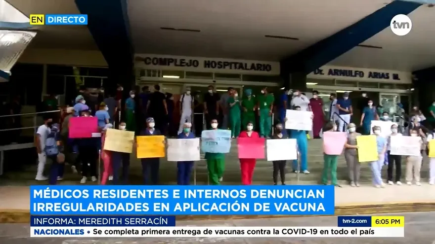 Médicos residentes e internos de la CSS denuncian 'favoritismo' en colocación de vacuna
