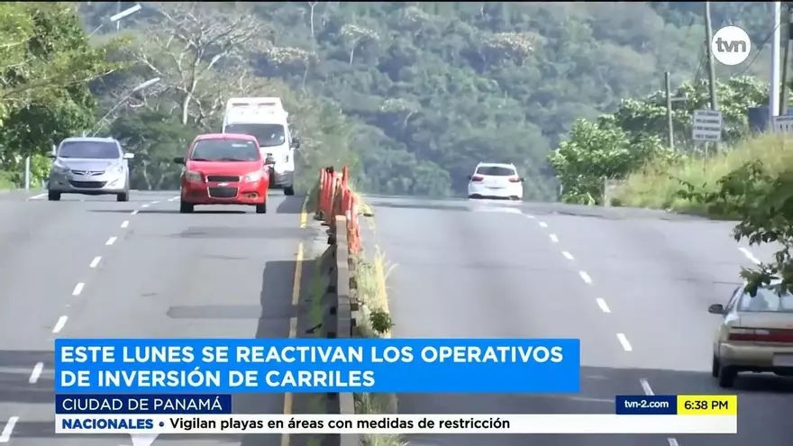 Se reactivan operativos de inversión de carriles desde el 18 de enero