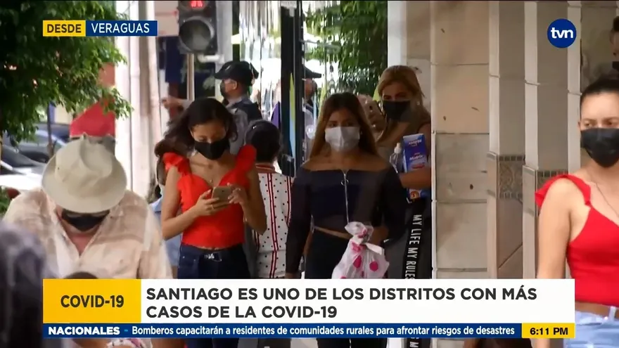 Santiago, uno de los distritos de Veraguas con más casos de covid