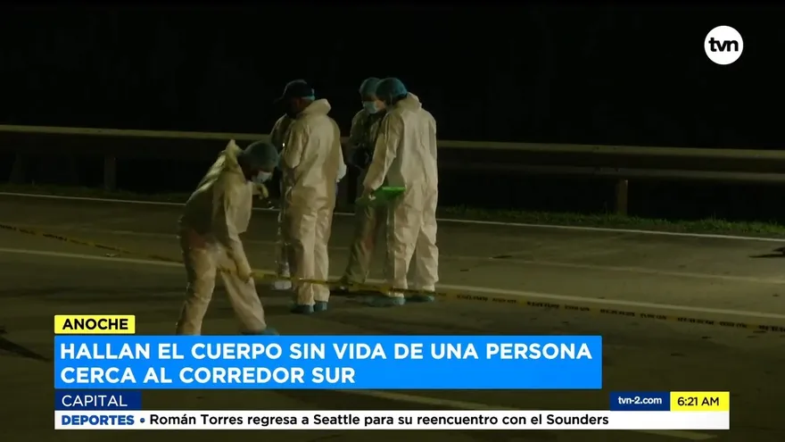 Asesinan a una persona y la arrojan en el Corredor Sur