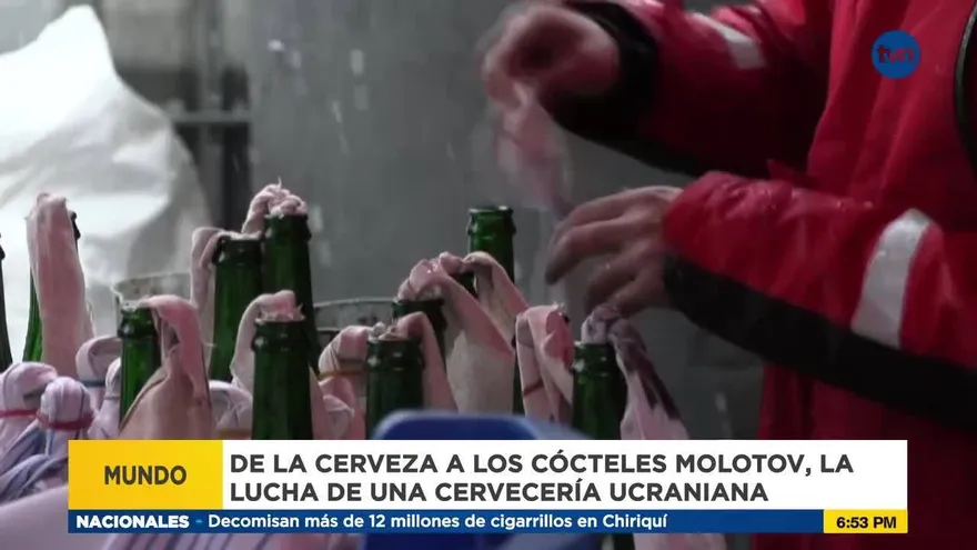 Cervecería ucraniana ahora hace cocteles molotov