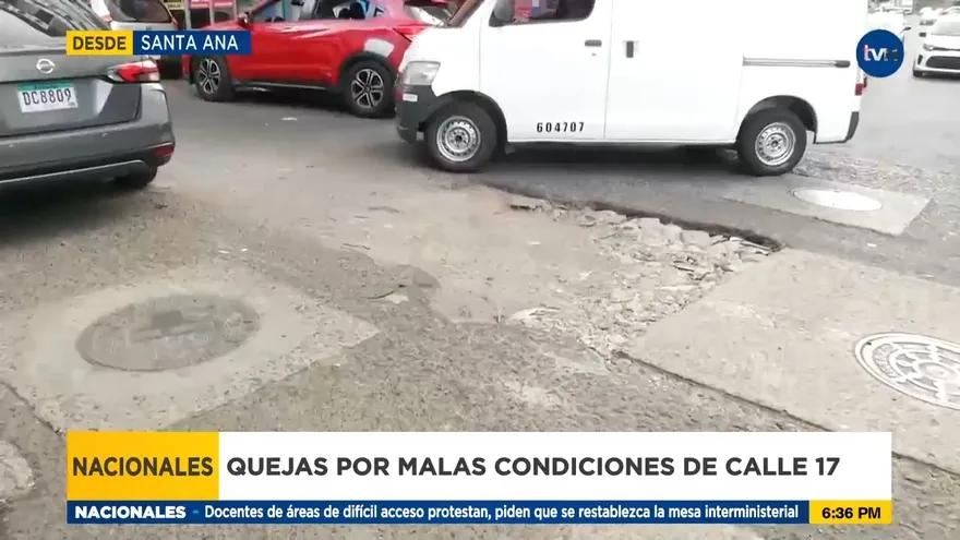 Piden que se repare la vía en Calle 17 Santa Ana