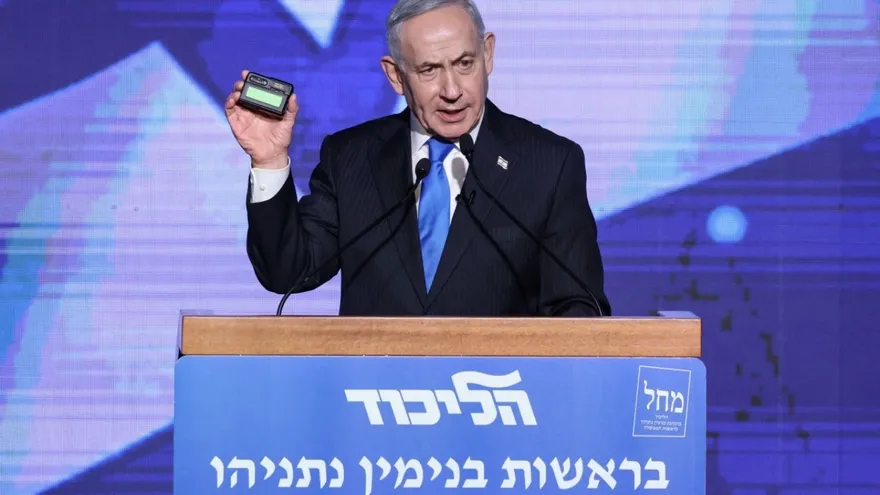 Primer ministro israelí, Benjamin Netanyahu