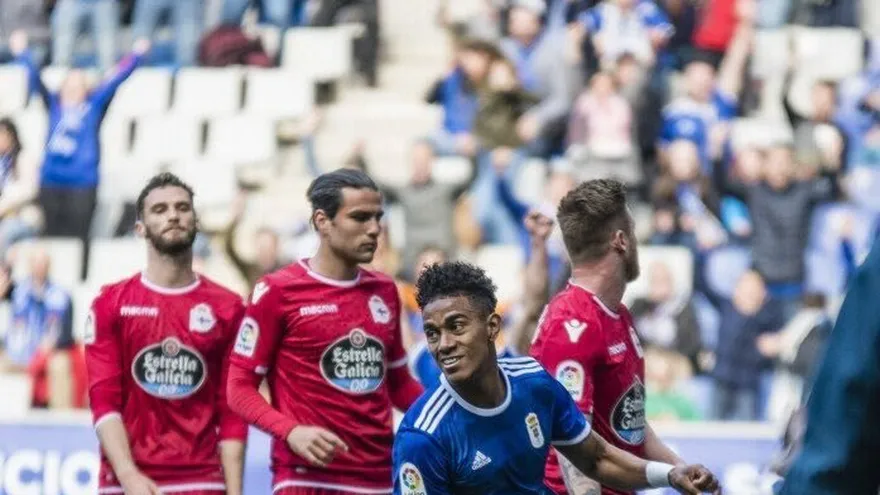 Édgar Yoel Bárcenas anotó en el empate del Real Oviedo