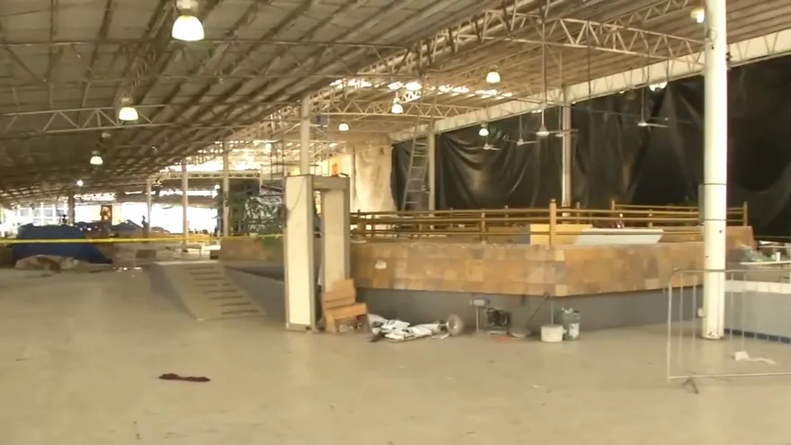 Realizan trabajos de remodelación en la plaza Victor Julio Gutiérrez