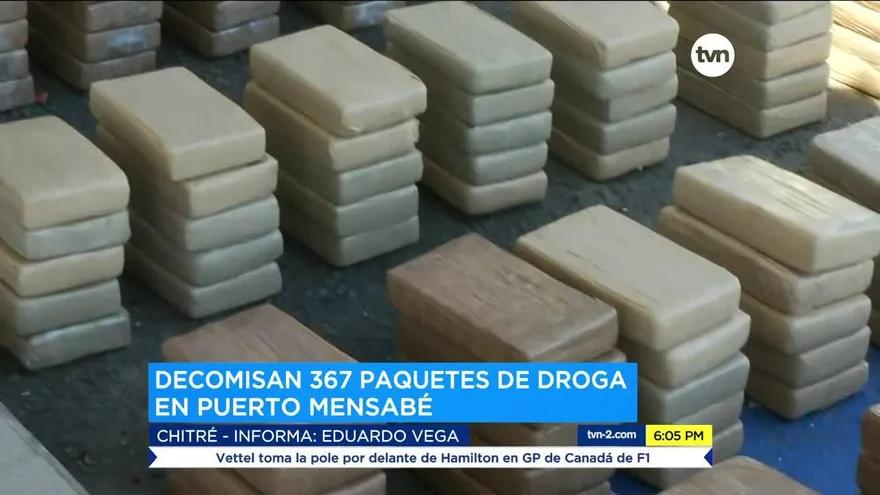Decomisan más de 300 paquetes de droga en el río La Villa