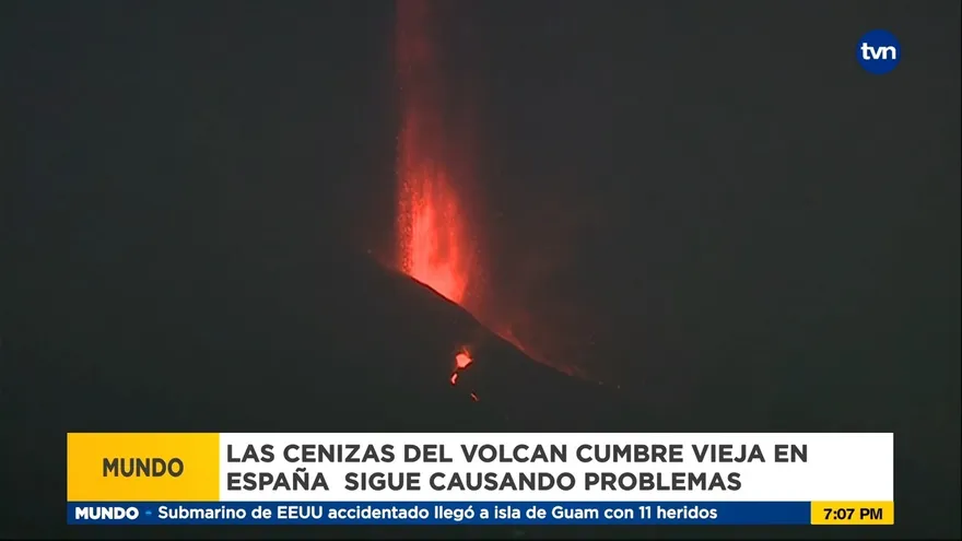 Volcán Cumbre Vieja sigue activo