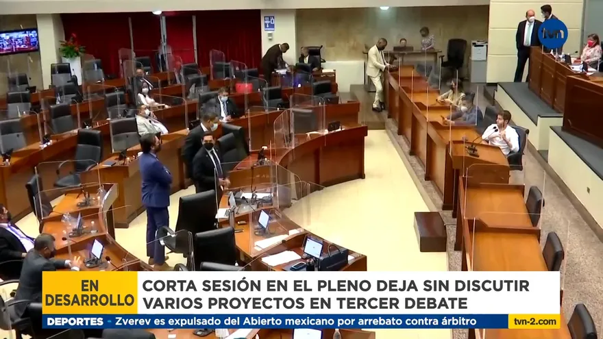 Varios proyectos sin discutir debido a corta sesión del pleno de la Asamblea