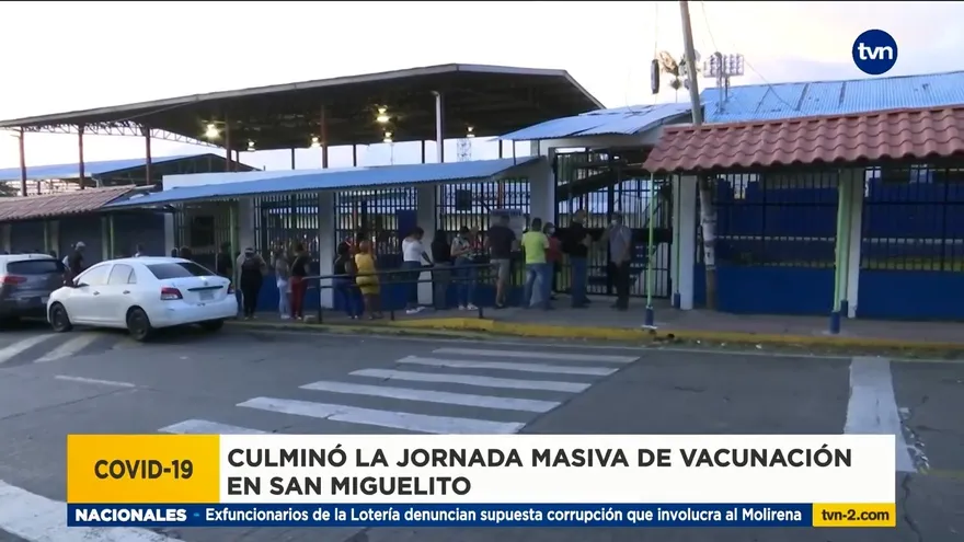 Miles de personas se vacunan con AstraZeneca en San Miguelito