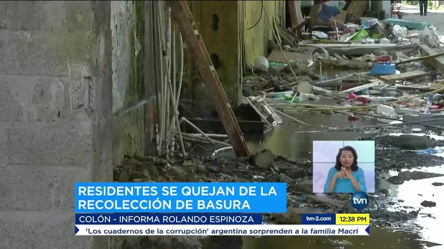 Residentes de Colón se quejan del mal servicio de recolección de basura