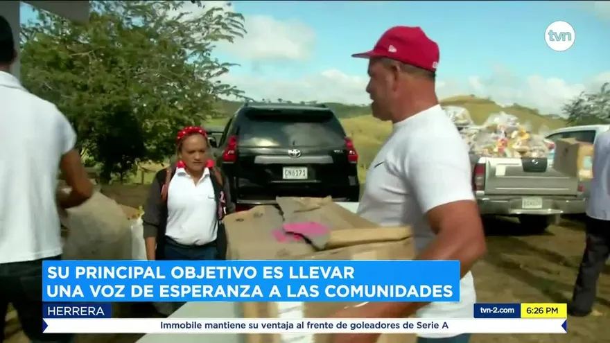 Fundación San José entrega donaciones en montañas de Herrera