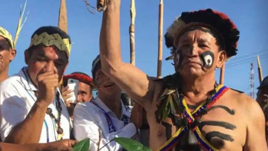 Gobernador indígena lanza "maldición" contra el gobierno de Venezuela