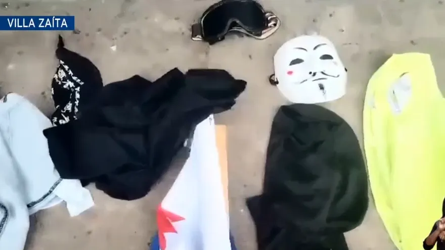 Policía Nacional detiene varias personas por actos de vandalismo