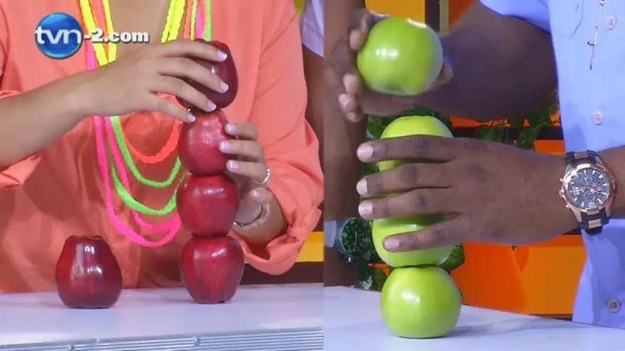 Juego torre de manzanas