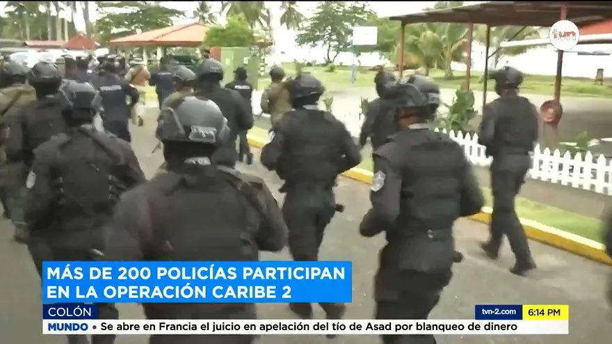 Operativo antipandillas en Colón