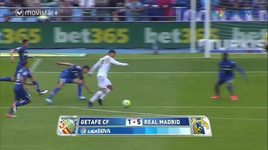 De visita el Real Madrid derrotó 1-5 al Getafe