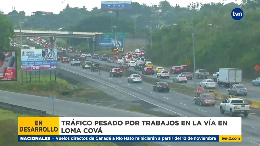 Habilitan inversión de carriles en la vía hacia el puente Centenario