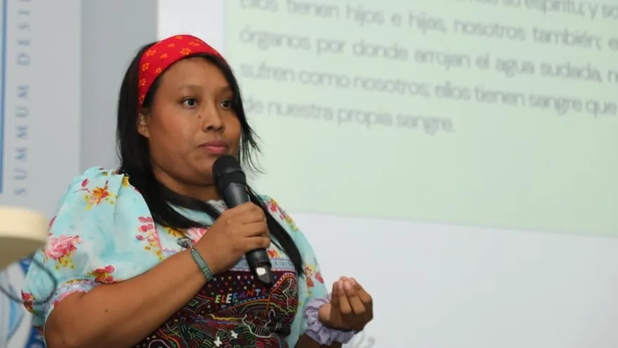 Una de las participantes del foro