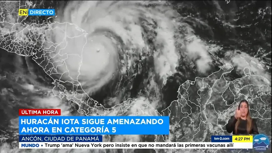 Gobierno brinda informe sobre efectos de Iota en Panamá