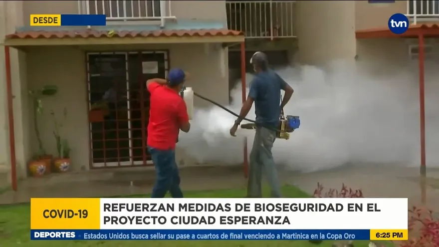 Medidas de bioseguridad anticovid en Ciudad Esperanza