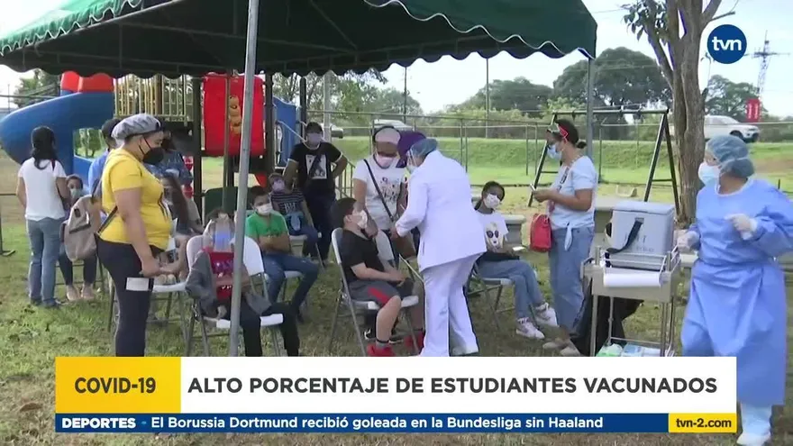 Cientos de estudiantes ya están vacunados para el inicio de clases