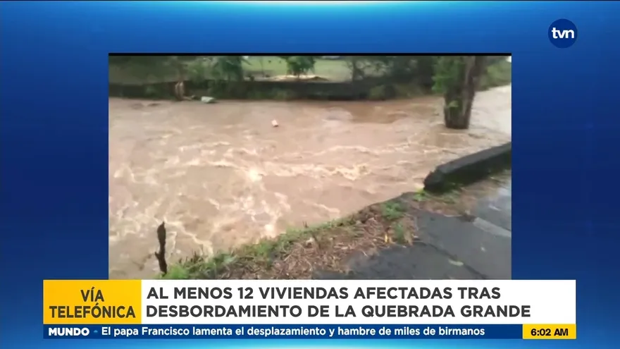 Inundaciones dejan varias viviendas afectadas en Bugaba