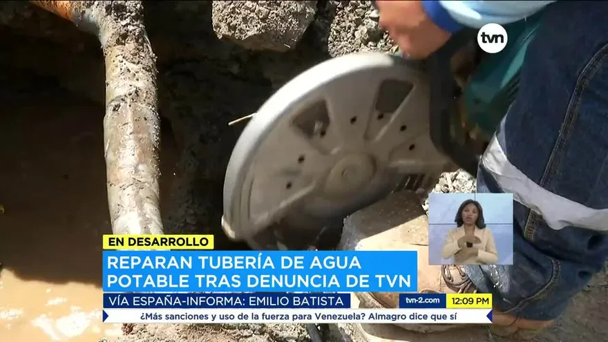 Idaan realiza trabajos de reparación en Vía España