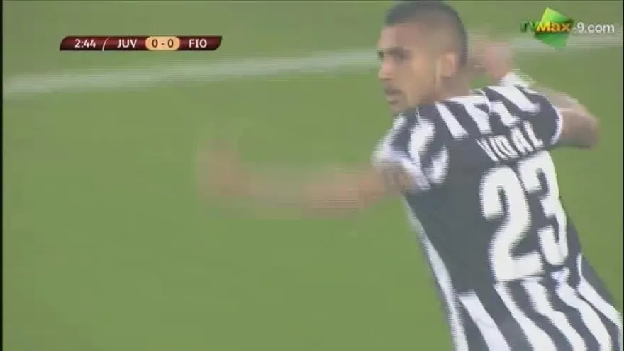 Gol de Vidal con la Juventus 1-0 Fiorentina