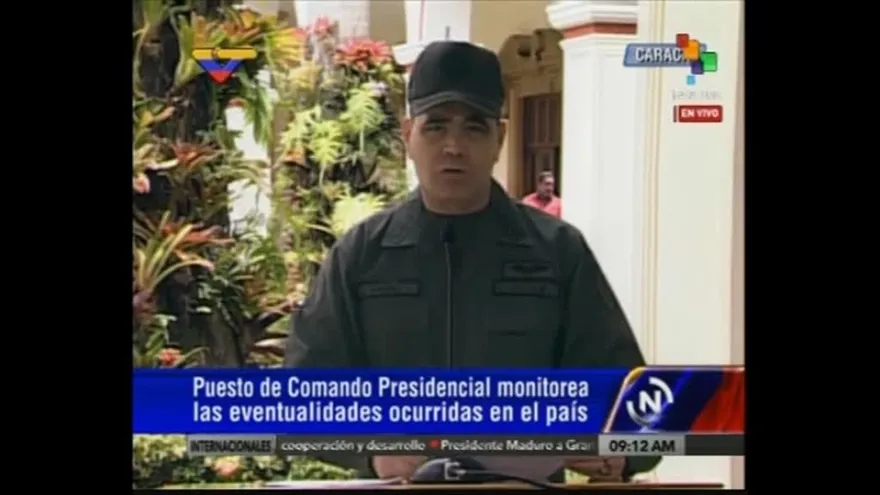 Declaración del ministro de Defensa de Venezuela, Vladimir Padrino, sobre avión caído