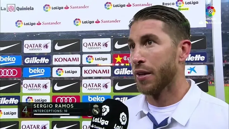 Entrevista a Sergio Ramos tras el Barcelona vs. Real Madrid