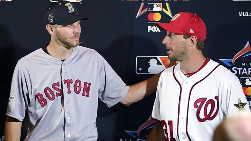 Chris Sale (i) y Max Scherzer (d)