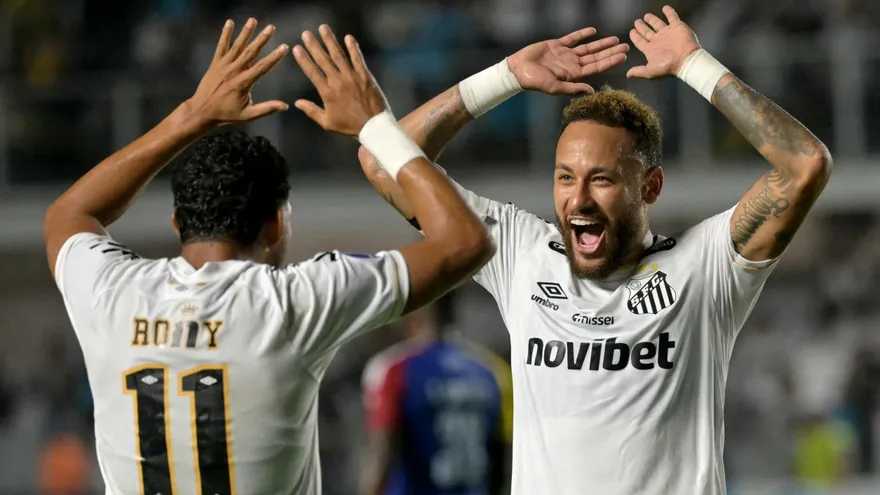 Neymar jugador de Santos