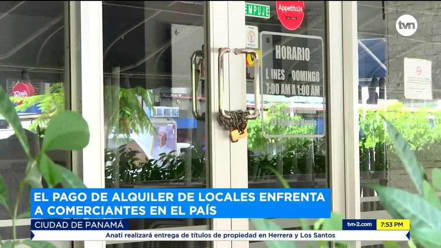 Comerciantes se enfrentan por el pago del alquiler de locales.