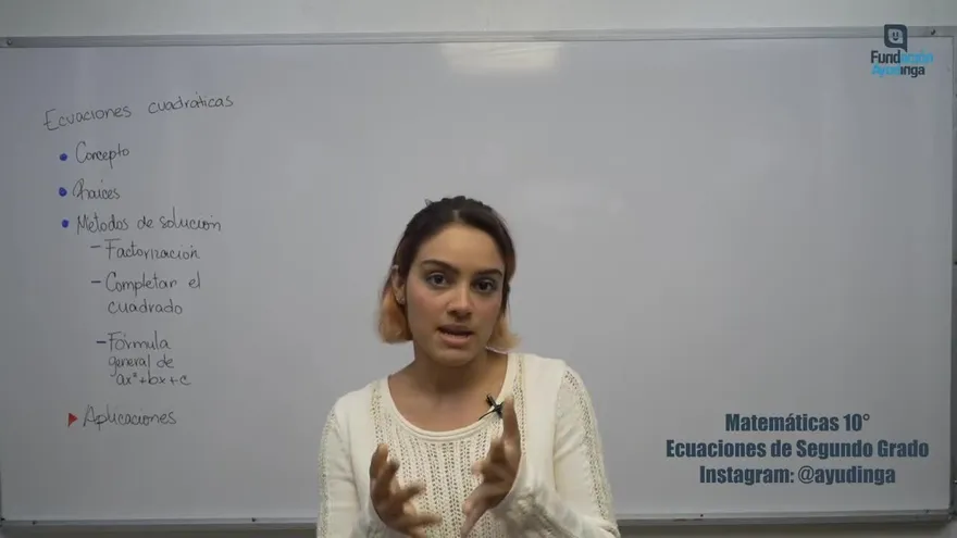 Ayudinga Matemáticas 10° - Ecuaciones de Segundo Grado - Fórmula General Parte I 17 de abril de 2020