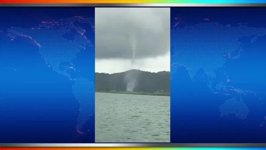 Impactantes imágenes del fenómeno registrado en Colón