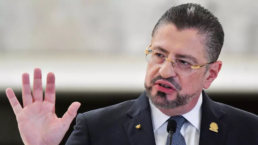El presidente de Costa Rica, Rodrigo Chaves.