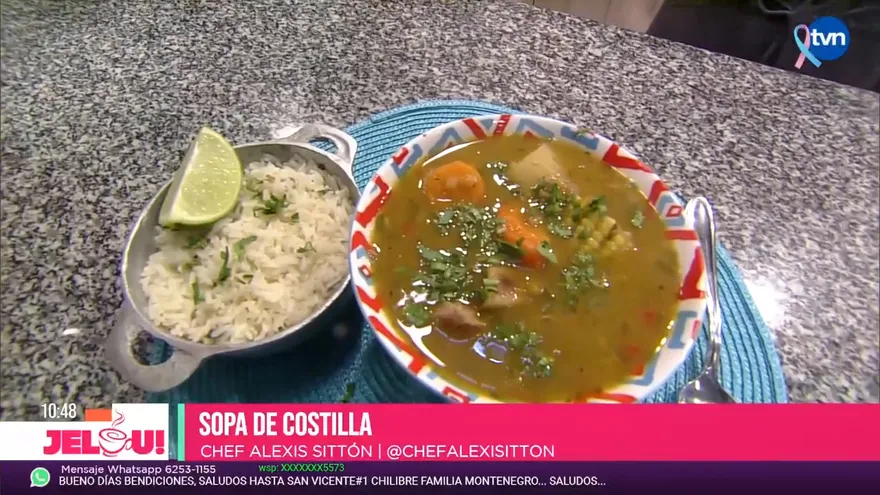 Receta: sopa de costilla (final)