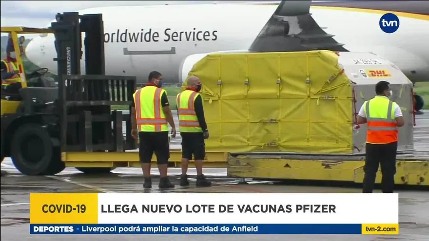 Llega nuevo lote de vacunas Pfizer