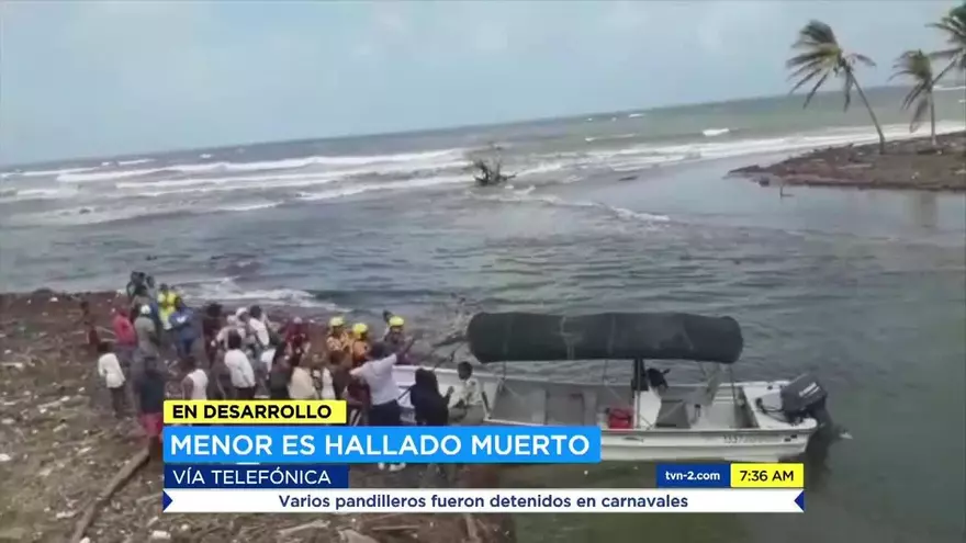 Hallan cuerpo de menor desaparecido en playa de Colón