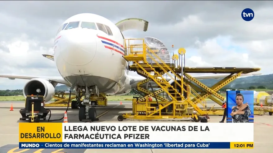 Llegan 400 mil dosis de vacunas de la farmacéutica Pfizer