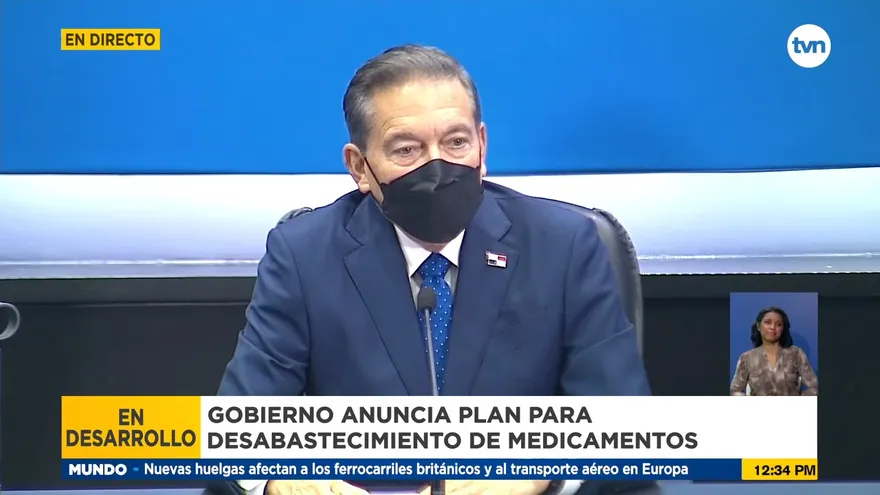 Presidente Cortizo: Plan de desabastecimiento de medicamentos es la ruta para solucionar problema