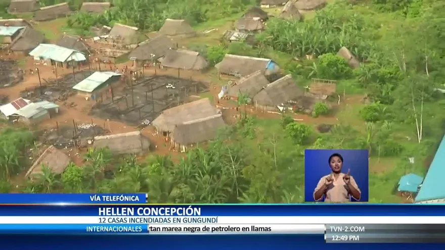Incendio consume 12 casas en la comarca Guna Yala