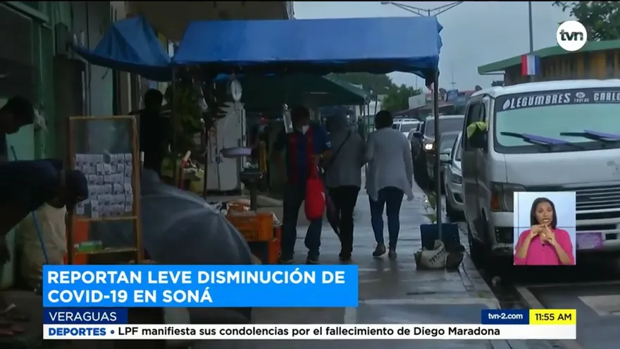 Reportan disminución en casos de COVID-19 en Soná