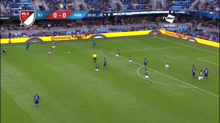 La asistencia de Aníbal Godoy en el triunfo de San José Earthquakes