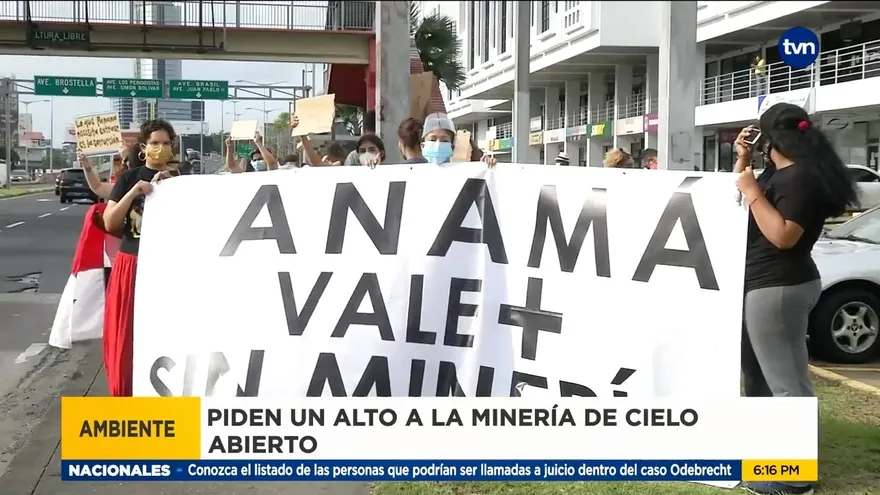 Organizaciones ambientales protestan por minería a cielo abierto