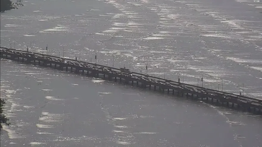 Oleajes en la avenida Balboa