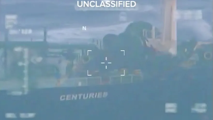 Uno de los petroleros abordados por EEUU frente a costas de Venezuela