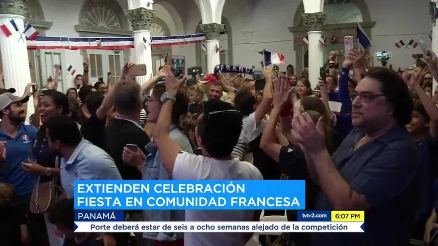 Franceses en Panamá celebran triunfo de su selección