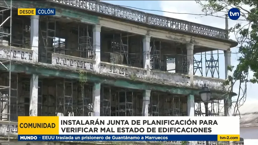 Instalan junta para verificar mal estado de edificios en Colón